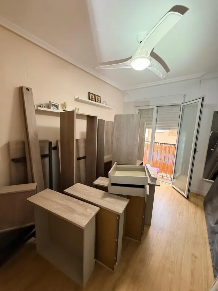 Habitación desmontada